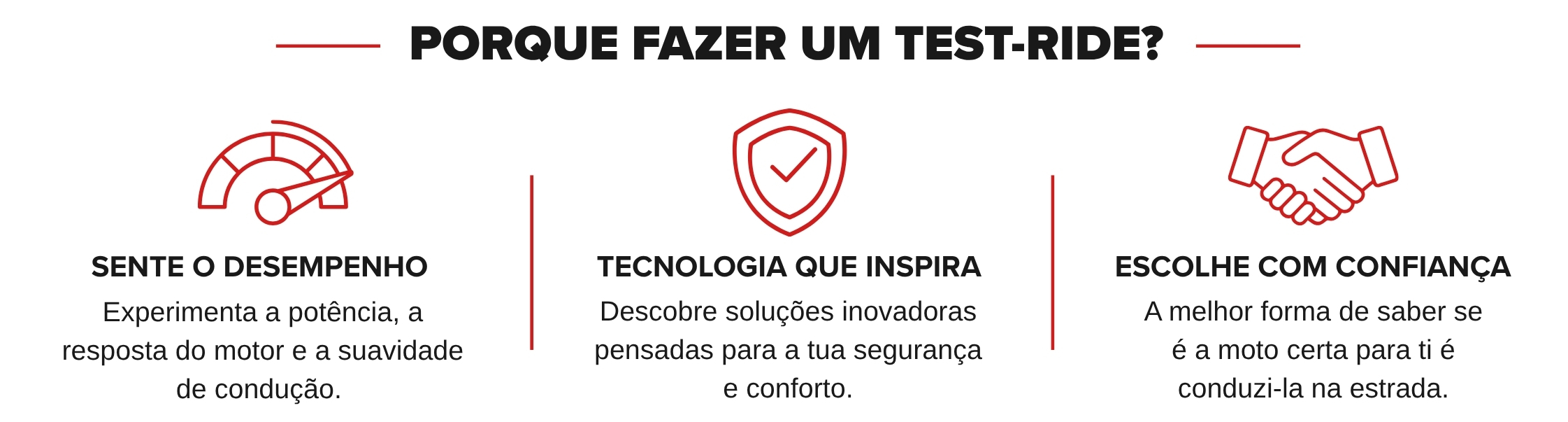 Porque fazer um test-ride